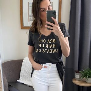 Cult of Individuality V-Neck Graphic Tee Black S/M